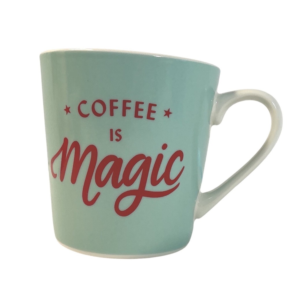 Starbucks 2019 Coffee Is Magic Mint Green Ceramic Mug 18oz Large Tea Cup